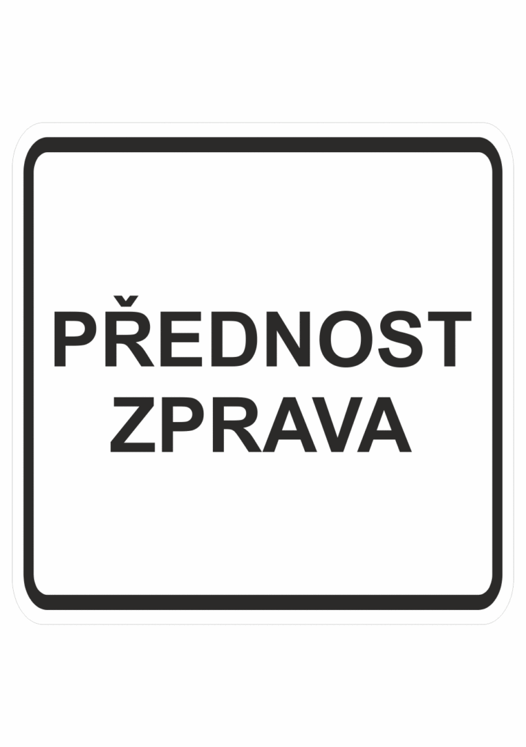 Dopravní značky plastové: Přednost zprava