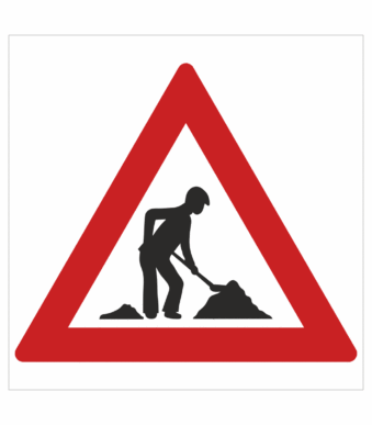 Dopravní značky plastové: Práce na silnici (A15)