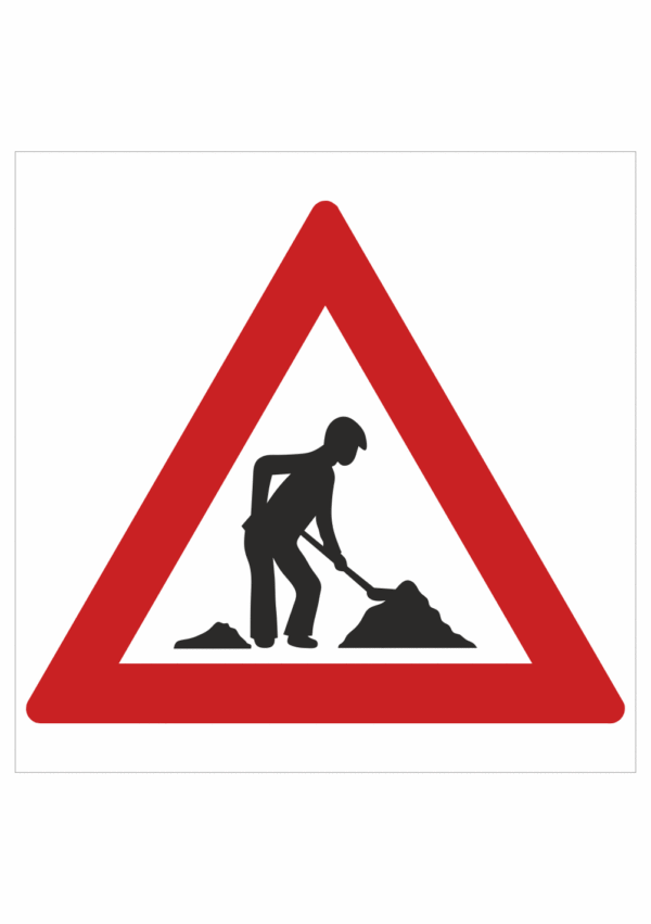 Dopravní značky plastové: Práce na silnici (A15)