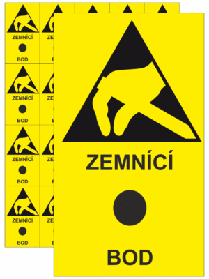 Značení ESD - Elektrostatika: ESD - Zemnící bod