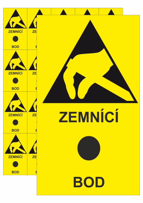 Značení ESD - Elektrostatika: ESD - Zemnící bod