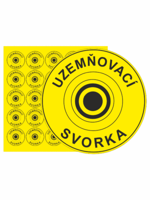 Značení ESD - Elektrostatika: ESD - Uzemňovací svorka (kruh)