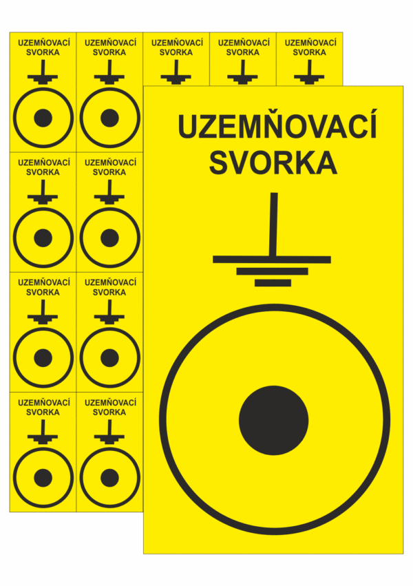 Značení ESD - Elektrostatika: ESD - Uzemňovací svorka