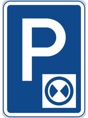 Dopravní značky plechové - Informativní: Parkoviště s parkovacím kotoučem (IP13b)