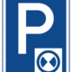 Dopravní značky plechové - Informativní: Parkoviště s parkovacím kotoučem (IP13b)