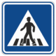 Dopravní značky plechové - Informativní: Přechod pro chodce (IP6)