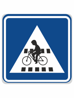 Dopravní značky plechové - Informativní: Přejezd pro cyklisty (IP7)