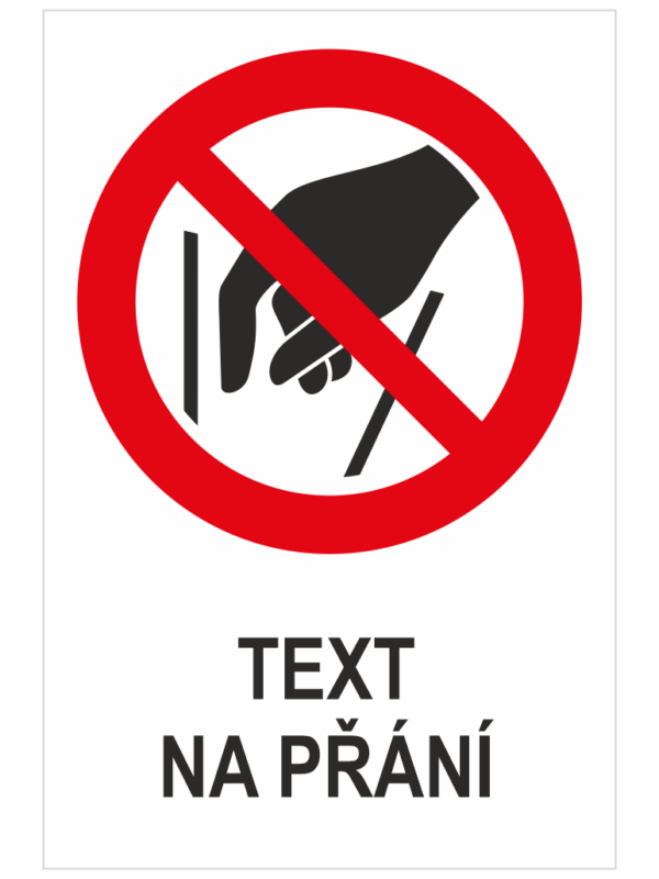 Nesahej dovnitř - Váš text