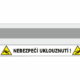 Podlahové pásy a značky - Označení schodů: Nebezpečí uklouznutí (Bílý podklad)