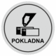 Značení budov, prostorů a vstupů - Označení místnosti (Piktogramy): Pokladna (Stříbrná, Kruh)