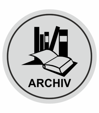 Značení budov, prostorů a vstupů - Označení místnosti (Piktogramy): Archiv (Stříbrná, Kruh)