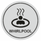 pict155 | KRIŽAN - safetyshop Značení budov, prostorů a vstupů - Označení místnosti (Piktogramy): Whirlpool (Stříbrná, Kruh)