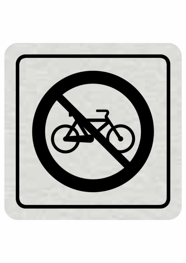 Piktogram - Zákaz jízdy na bicyklu