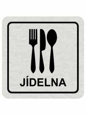 Značenie budov a pristor - Hliníkové piktogramy: Jídelna
