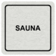 Značenie budov a pristor - Hliníkové piktogramy: Sauna
