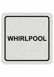 Značenie budov a pristor - Hliníkové piktogramy: Whirlpool