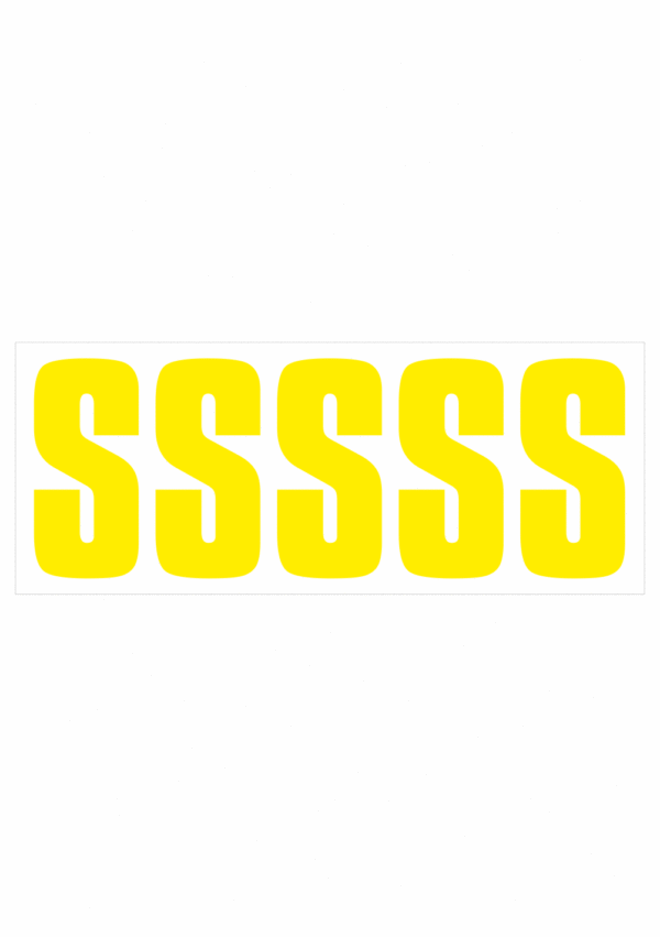 Samolepicí S žlutá