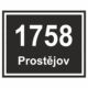 propop | KRIŽAN - safetyshop Značení budov - Značení ulic a domů: Číslo popisné (Prostějov, Černá)