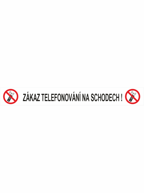 Zákaz telefonování na schodech