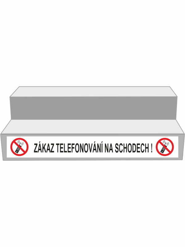 Zákaz telefonování na schodech