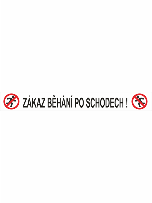 Zákaz běhání po schodech