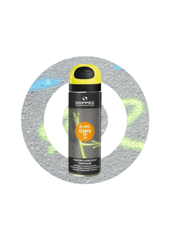 Značkovací spreje a barvy - Spreje pro stavbu: Sprej TEMPO TP žlutý