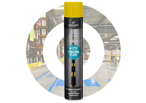 Značkovací spreje a barvy - Spreje pro podlahové značení: Značkovací sprej TRACING PLUS žlutý