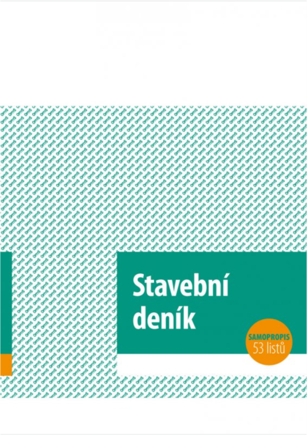 STAVEBNÍ DENÍK A4 53 LISTŮ