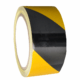 Výstražné profily, pásy a zábrany - Samolepicí pásky: Výstražná žlutočerná reflexní páska pravá