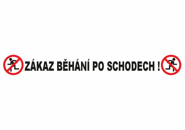 Zákaz běhání po schodech