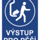 zim014 | KRIŽAN - safetyshop Značení budov - Označení zimních středisek a rezortů: "Výstup pro pěší"