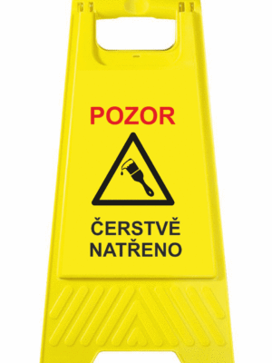 Podlahové pásky a značky - Výstražné tabule: "Pozor / Čerstvě natřeno"