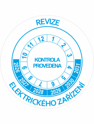 Revizní a kalibrační kolečka - 6 let: Revize elektrického zařízení 2026-2031