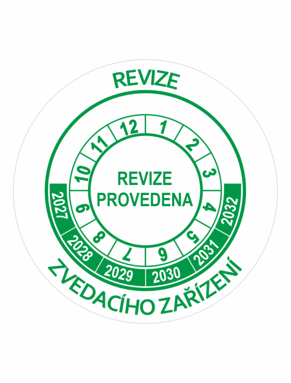 Revize zvedacího zařízení 2027-2032