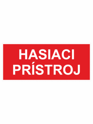 Bezpečnostné požiarne značky - Textová značka: Hasiaci pristroj
