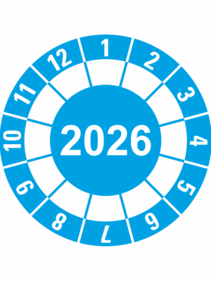 Kalibračné a kontrolné značenie - Koliesko na 1 rok: Koliesko modré 2026