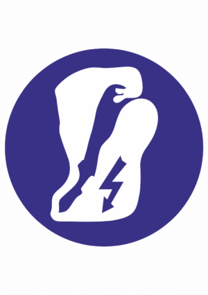 Příkazová bezpečnostní značka: Symbol bez textu - Použij antistatickou obuv
