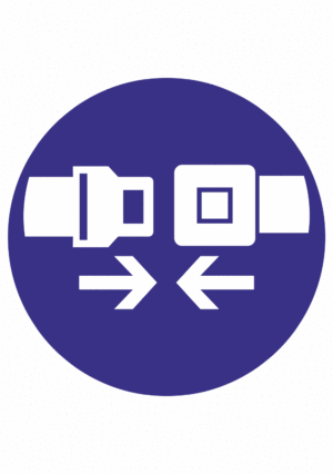 Příkazová bezpečnostní značka: Symbol bez textu - Použij bezpečnostní pás