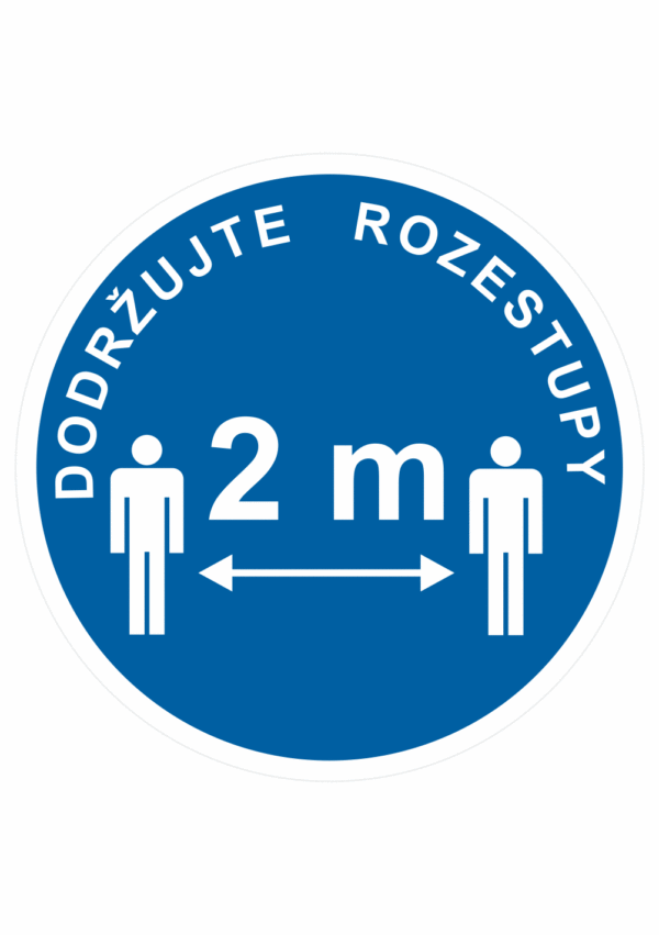 Dodržujte rozestupy
