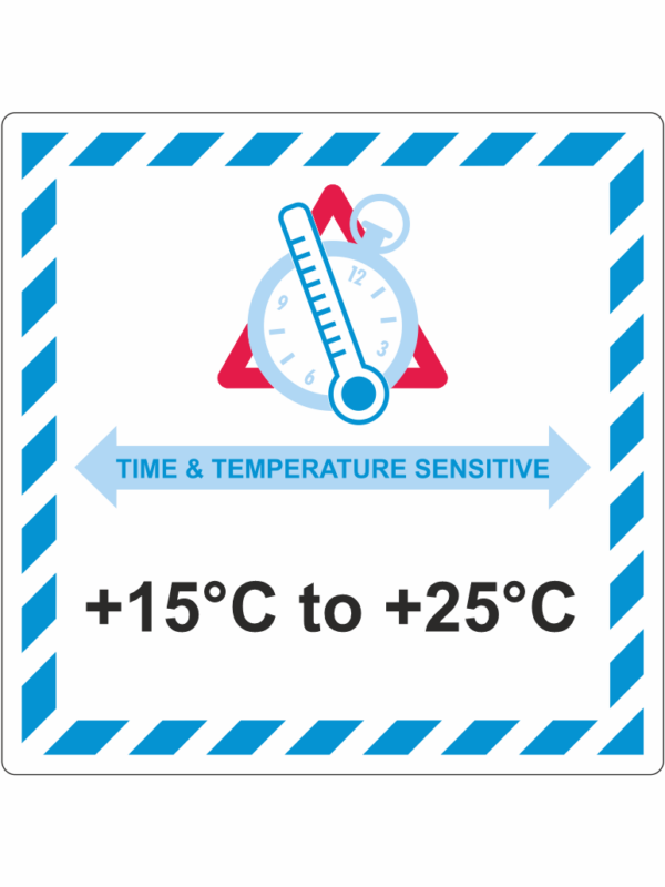 Citlivé na teplotu a dobu přepravy IATA +15°C to +25°C