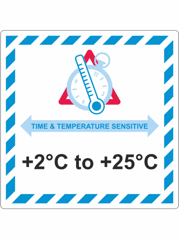 Citlivé na teplotu a dobu přepravy IATA +2°C to +25°C