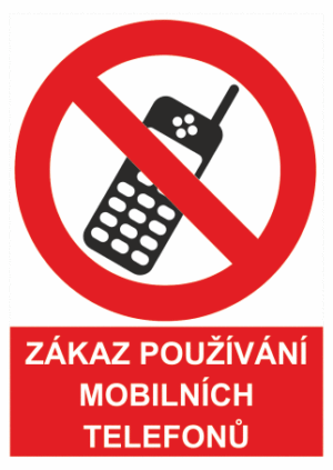 Zákaz používání mobilního telefonu