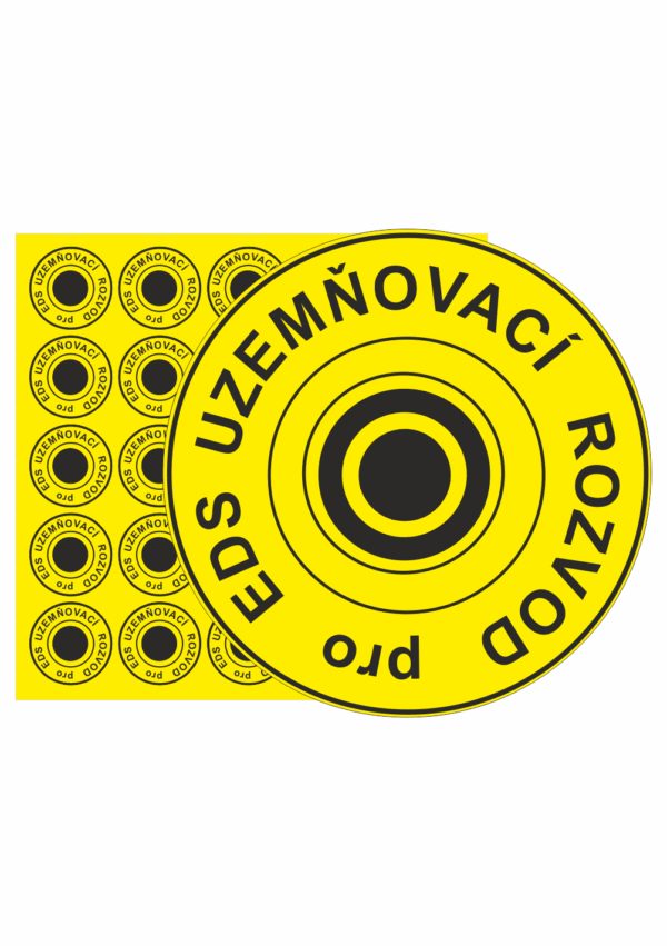 Elektro značenie - ESD značky: Uzemňovací rozvod pro ESD