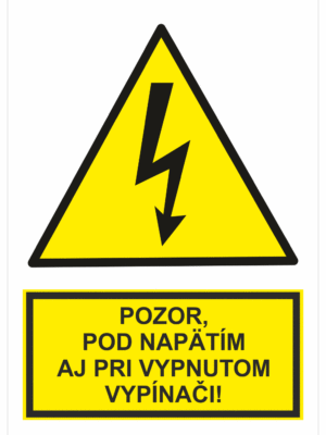 Elektro značenie - Elektro výstrahy: Pozor, pod napätím aj pri vypnutom vypínači!