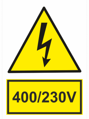 Elektro značenie - Elektro výstrahy: 400/230V