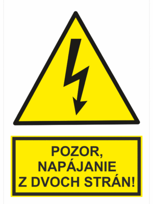 Elektro značenie - Elektro výstrahy: Pozor, napájanie z dvoch strán!