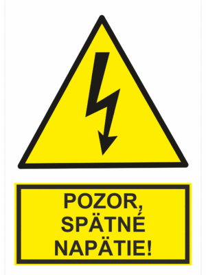 Elektro značenie - Elektro výstrahy: Pozor, spätné napätie!