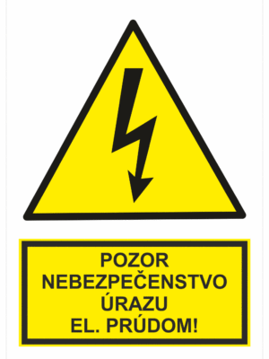 Elektro značenie - Elektro výstrahy: Pozor nebezpečenstvo úrazu el. prúdom!