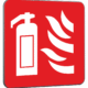 Velkoplošná požární plechová cedule - Hasící přístroj