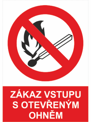 Zákaz vstupu s plamenem